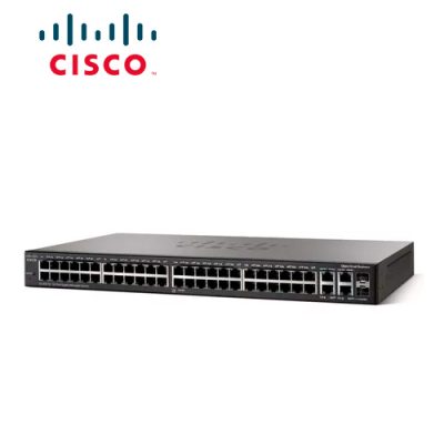 SWITCH CISCO SMB SRW2048-K9-NA (SG300-52) ADMINISTRABLE L3 DE 52 PUERTOS GIGABIT 10/100/1000 + 2 PUERTOS GIGABIT O SFP RACKEABLE