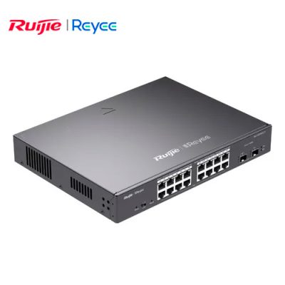 SWITCH RUIJIE RG-ES218GC-P DE 16 PUERTOS PoE+ 240W + 2 PUERTO SFP GIGABIT 10/100/1000 CLOUD MANAGED RACKEABLE