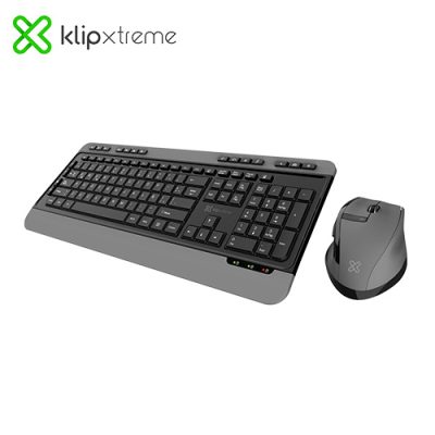 TECLADO + MOUSE KLIP XTREME MAGNIFIK KBK-520 ERGONOMICO INALAMBRICO ESPAÑOL