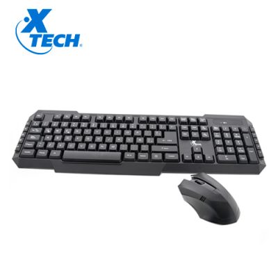 TECLADO + MOUSE XTECH QWERTY XTK-309S ERGONOMICO INALAMBRICO ESPAÑOL