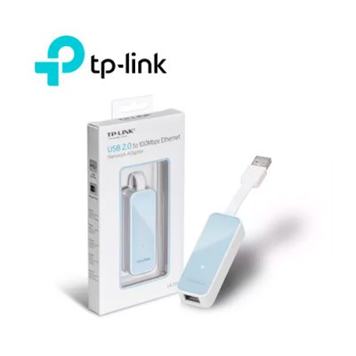 ADAPTADOR DE RED TP-LINK UE-200 USB 2.0 A LAN RJ45 PARA PC/LAPTOP