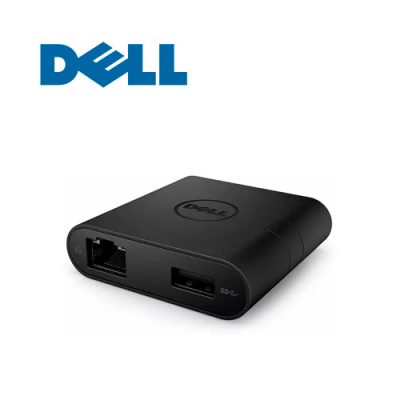 ADAPTADOR HUB MULTIPUERTO DELL D2A00 USB-C A VIDEO HDMI / VGA + USB 3.0 + LAN