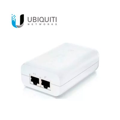 ADAPTADOR PoE UBIQUITI U-POE-AT GIGABIT PARA UNIFI U6-LR,U6-PRO 48VDC 30W 802.3AT