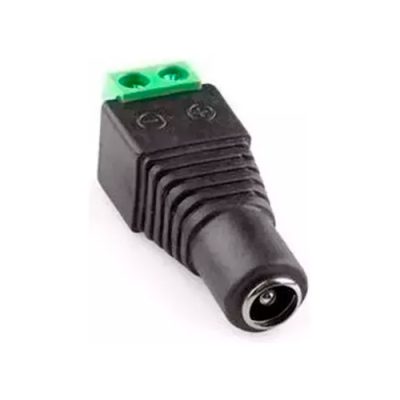 BALUN CONECTOR DE CORRIENTE HEMBRA FOLKSAFE PARA CCTV CÁMARAS (10 UNIDADES)