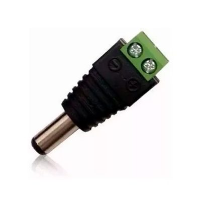 BALUN CONECTOR DE CORRIENTE MACHO FOLKSAFE PARA CCTV CAMARAS (10 UNIDADES)