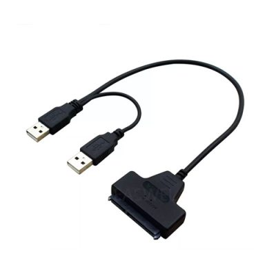 CABLE DATOS USB 2.0 A SATA PARA DISCOS DUROS HDD Y SSD DE 2.5″ DE 50CM