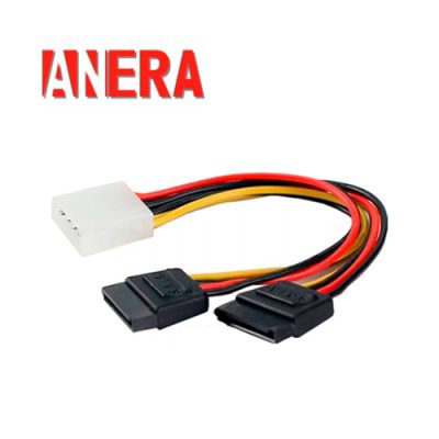 CABLE DE PODER ANERA MOLEX A DOBLE SATA