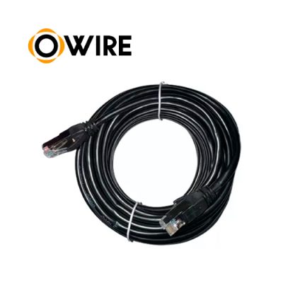 CABLE DE RED FTP OWIRE PATCH CORD NEGRO CAT6A 5mts.