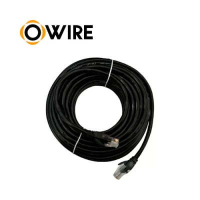 CABLE DE RED FTP OWIRE PATCH CORD NEGRO CAT6A 10mts.