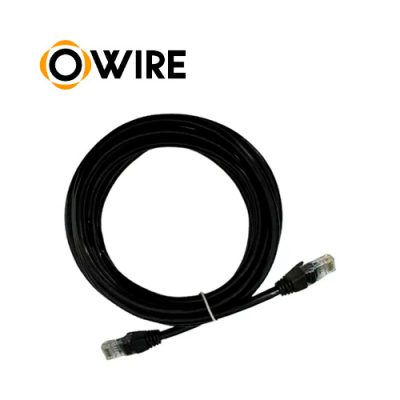 CABLE DE RED FTP OWIRE PATCH CORD NEGRO CAT6A 3mts.