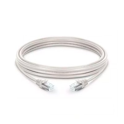 CABLE DE RED S/FTP PATCH CORD BLINDADO BLANCO CAT6A 7.5mts.