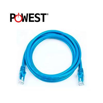 CABLE DE RED UTP PATCH CORD POWEST NPC67A-0607 CAT6 CERTIFICADO 7 PIES