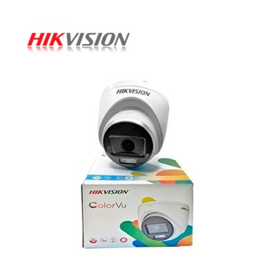 CAMARA DE VIGILANCIA TURBO HD DOMO HIKVISION DS-2CE70DF0T-PFS 2MP 1080P 2.8mm IP67 DIA Y NOCHE CON AUDIO COXIAL COLORVU (plástico)