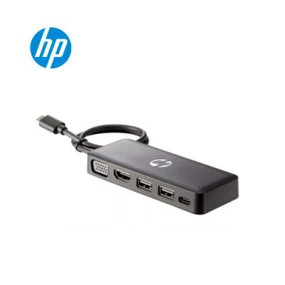 CONVERTIDOR + HUB MULTIPUERTO HP Z9G82AA USB-C A VIDEO VGA / HDMI + 2x USB + USB-C