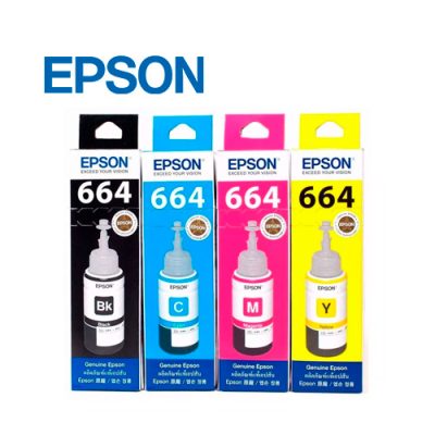 KIT DE 4 TINTAS ORIGINALES EPSON PARA SISTEMAS TINTA CONTINUOS ORIGINALES