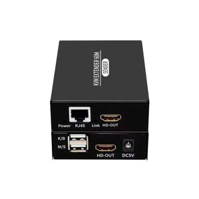 KIT EXTENSION KVM HDMI ACTIVO POE Y LOOP CON CABLE UTP HASTA 60mts 2XUSB