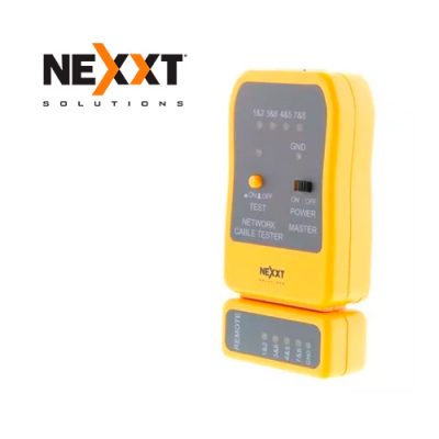 LAN TESTER NEXXT REDES ETHERNET CON PROBADOR REMOTO RJ45 ESTUCHE