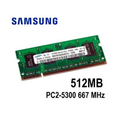 MEMORIA RAM KINGSTON DDR2 SODIMM 512MB PC2-5300 667MHZ PARA LAPTOP