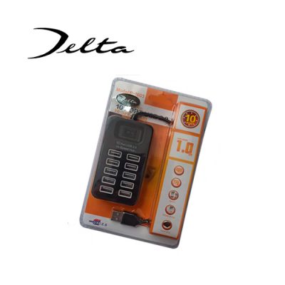 MINI HUB DELTA P-1603 DE 10 PUERTOS USB 2.0 CON EXTENSION