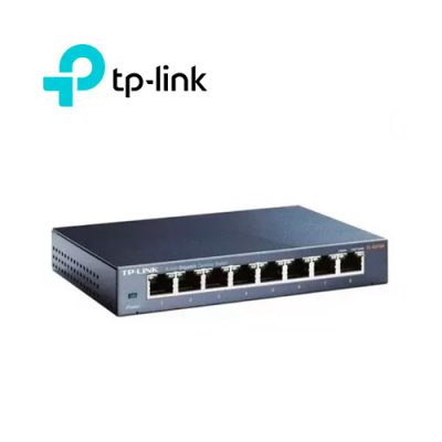 SWITCH TP-LINK TL-SG108 DE 8 PUERTOS GIGABIT 10/100/1000 METALICO