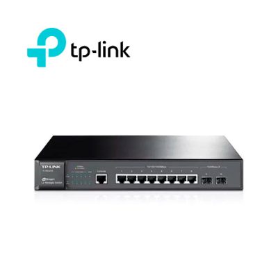 SWITCH TP-LINK TL-SG3210 ADMINISTRABLE L2 DE 8 PUERTOS GIGABIT 10/100/1000 + 2 PUERTOS GIGABIT SFP RACKEABLE