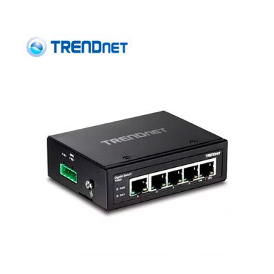 SWITCH TRENDNET INDUSTRIAL TI-G50 DE 5 PUERTOS GIGABIT 10/100/1000 DIN-RAIL