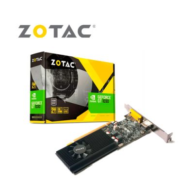 TARJETA DE VIDEO ZOTAC GT1030 ZT-P10300A-10L PCI-E x16 3.0 DE 2GB DDR5 NVIDIA, LP