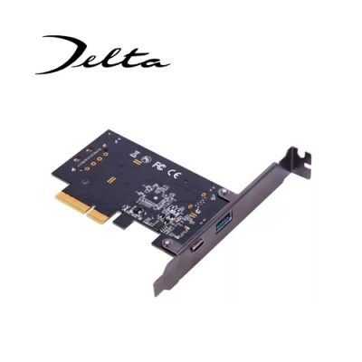 TARJETA PCI EXPRESS X4 DELTA DE UN PUERTO USB 3.0 + USB-C LOW PROFILE