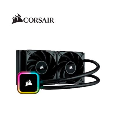 VENTILADOR COOLER DOBLE CORSAIR H100I COMPATIBLE INTEL LGA1200 / 1700 / 1156 / 2066 / 2011 AMD:AM5 + / AM4 / sTRX4 / sTR4