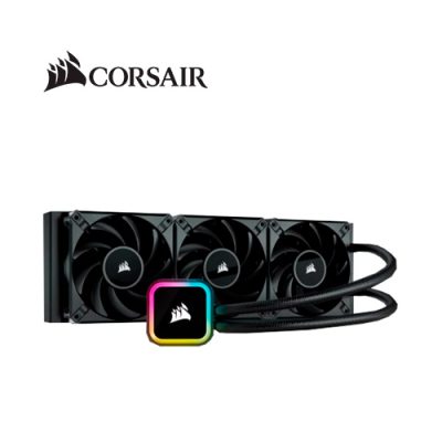 VENTILADOR COOLER TRIPLE CORSAIR H150I COMPATIBLE INTEL LGA1200 / 1700 / 1156 / 2066 / 2011 AMD:AM5 + / AM4 / sTRX4 / sTR4