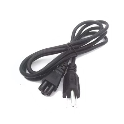 CABLE DE PODER TIPO TREBOL PARA CARGADOR DE LAPTOP 1.5 MTS.