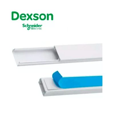 CANALETAS PLÁSTICAS DEXSON SIN DIVISION ADHESIVA PVC 13 X 7MM 10 UNIDADES