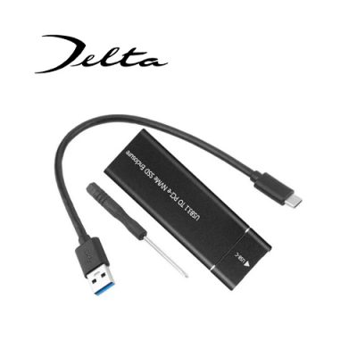 CASE ENCLOSURE EXTERNO DELTA PARA DISCO DURO SSD M.2 2242/2260/2280 A USB 3.0