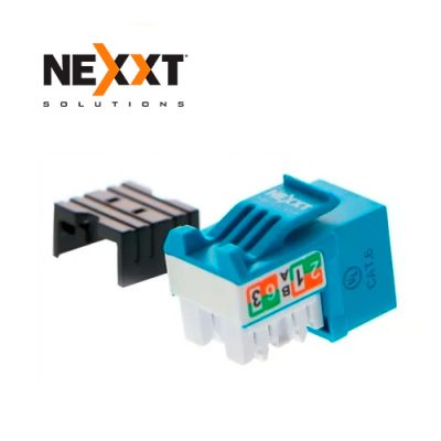 CONECTOR KEYSTONE JACK CAT6 RJ-45 HEMBRA NEXXT PCGKJC6TYRJBK AZUL