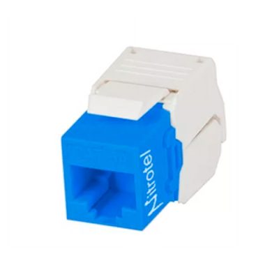 CONECTOR KEYSTONE JACK NITROTEL NTKJ6ABUSL CAT6A RJ-45 TIPO 110