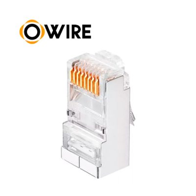 CONECTORES OWIRE PLUG RJ45 CAT6 PLASTICOS FUNDA 100u.