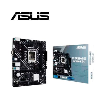 MAINBOARD ASUS H610M-K D4 S1700 12va. 13va DDR4, VIDEO VGA, HDMI, USB 3.2, 1xPCI-E, PS2