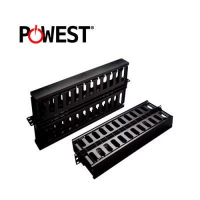 ORGANIZADOR POWEST NORHM-2401 HORIZONTAL PARA RACK 1UR 44x70mm