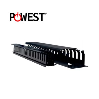 ORGANIZADOR POWEST NORHM-2402 HORIZONTAL PARA RACK 2UR 88x70mm