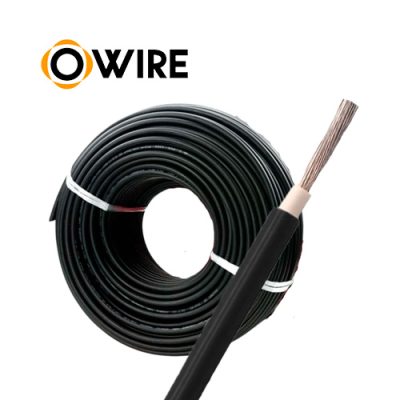 ROLLO DE CABLE SOLAR OWIRE PV1-F 1 CORE NEGRO CCA XLPO 100mts.