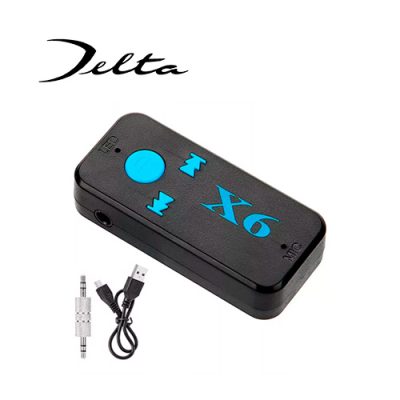 ADAPTADOR DE AUDIO BLUETOOTH 4.1 + EDR DELTA BT-X6 A JACK 2.5mm + CABLE DE CARGA