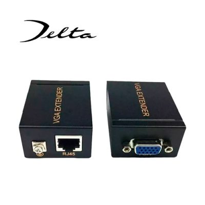 ADAPTADOR EXTENSION DELTA VGA CON CABLE UTP HASTA 60mts.