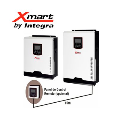 INVERSOR SOLAR XMART XSI-120V-1K HIBRIDO 1KVA 800W 12VDC, 120V