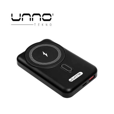 POWER BANK UNNO PB2311BK USB3.0, USB-C, CARGA MAGNETICA 15W