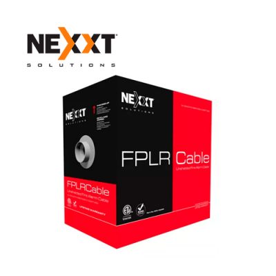 ROLLO DE CABLE FPLR NEXXT NFC-18FRR BLINDADO PARA SISTEMA DE ALARMA 1 PAR COBRE 18AWG ROJO CMR 305 mts.