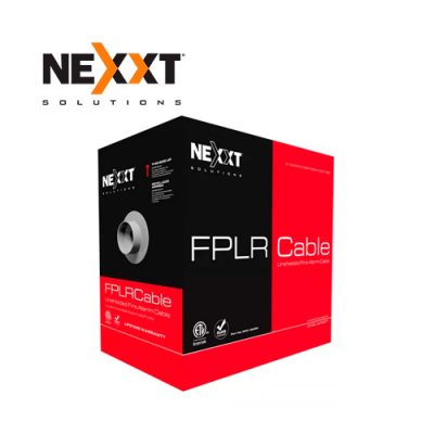 ROLLO DE CABLE FPLR NEXXT NFC-18URR PARA SISTEMA DE ALARMA 1 PAR COBRE 18AWG ROJO CMR 305 mts.