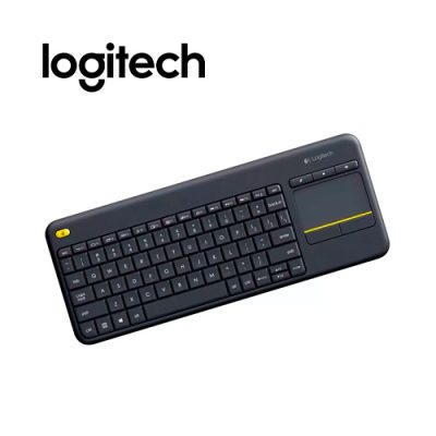 TECLADO INALAMBRICO CON TOUCHPAD LOGITECH K400 EN ESPAÑOL COMPACTO EN COLOR NEGRO MULTIMEDIA WINDOWS Y ANDROID