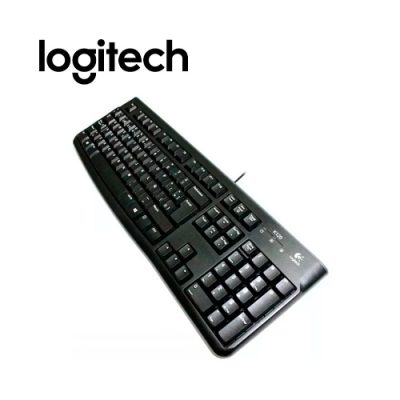 TECLADO LOGITECH K120 USB EN ESPAÑOL COMPACTO EN COLOR NEGRO PERFIL PLANO