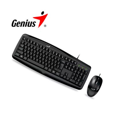 TECLADO + MOUSE GENIUS KM-200 SMART EN ESPAÑOL COLOR NEGRO