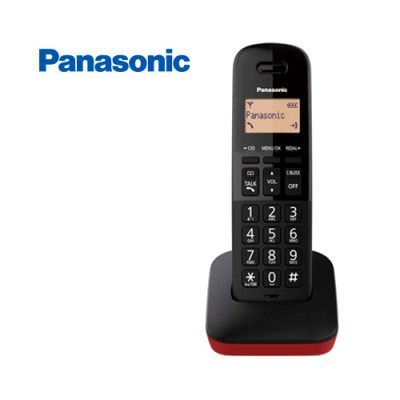 TELEFONO INALAMBRICO PANASONIC KX-TGB310LAR DIGITAL DECT 6.0 C-ID 1.9GHz ROJO